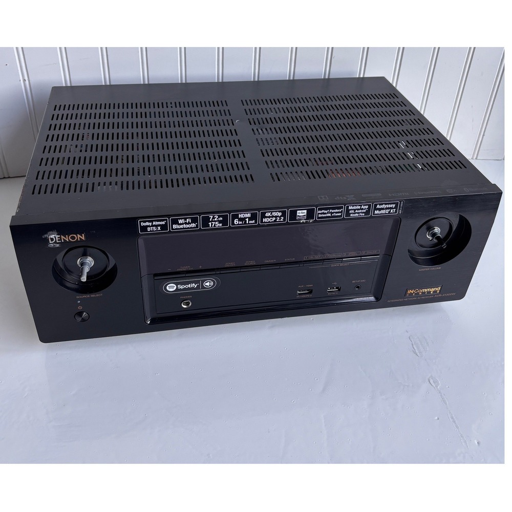 Denon AVR-X1300W 7.2 Ch 4K Ultra HD IN-Command Network AV Receiver Black